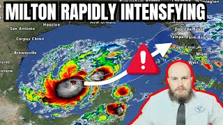 Storm Alert Hurricane Milton Gaining Strength With Severe Risks For Florida [upl. by Rabkin560]