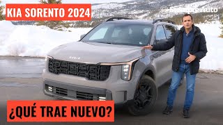 Kia Sorento 2024 Novedades prueba de manejo y características del SUV mediano de tres filas [upl. by Nwahsem]