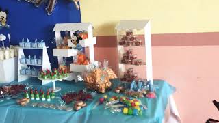 Mesa de dulces Baby Shower  Mesa de dulces Mickey Bebé [upl. by Merill742]