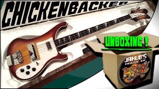 Neck Through Chickenbacker Bass 2019 UNBOXING [upl. by Hatokad241]