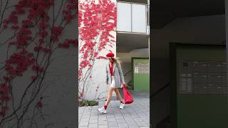 Awkwardly pushing back my sunglasses 😆floraldress redoutfit beretstyle falloutfit dailyshorts [upl. by Adela]