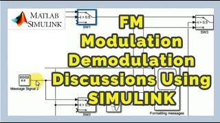 Frequency Modulation and FM Demodulation Explained using Simulink  FM 311 [upl. by Kimon]