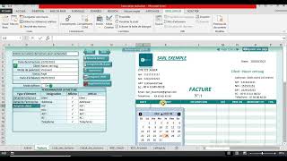 Facturation automatique en excel vbaexcel [upl. by Eadahs]