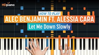 How to Play quotLet Me Down Slowlyquot by Alec Benjamin ft Alessia Cara  HDpiano Part 1 Piano Tutorial [upl. by Fausta110]