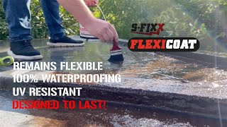 SFIXX  FLEXICOAT Liquid Rubber Roof Repair [upl. by Annayi345]