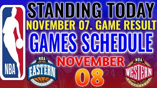 NBA STANDINGS TODAY as of November 7 2024  GAME RESULTS  NBA SCHEDULE November 8 2024 [upl. by Annaid]