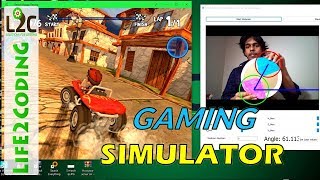 Controlling Racing Game using OpenCV Based Driving Simulator [upl. by Nydroj]