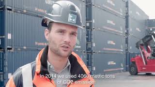 Kalmar Eco Reachstacker at Broekman Logistics in the Netherlands English subtitles [upl. by Manolo]