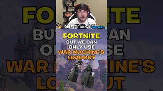 We Can ONLY Use WAR MACHINES Loadout Challenge fortnite [upl. by Hsotnas]