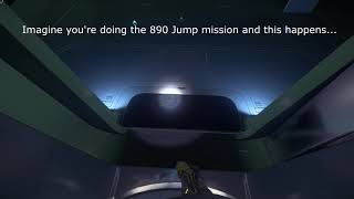 Star Citizen  890 Jump mission turret elevator bug fixed easy [upl. by Retloc141]