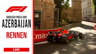 Großer Preis von Aserbaidschan Das Rennen  Formel 1 Live Watchparty Livetiming [upl. by Willms782]