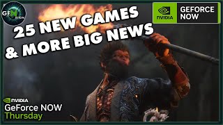 GeForce NOW News  25 New Games amp BIG Gamescom Announcements [upl. by Llerahs]