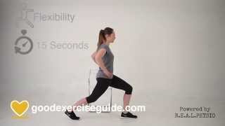 Psoas Hip Flexor Stretch Standing [upl. by Leaj]