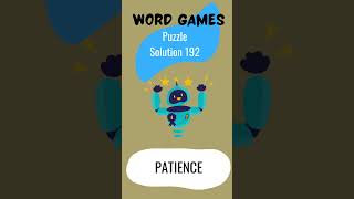 Word game puzzle solution 192 [upl. by Orgel]