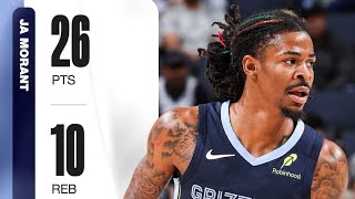 Ja Morant all around performance in their blowout win against Milwaukee Bucks [upl. by Eiggam]