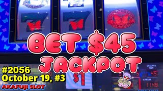 Triple Double Stars Triple Double Butterfly 7s Slot Machine Jackpot Hand Pay スロットに愛された女！ｗ [upl. by Ilrebmik]