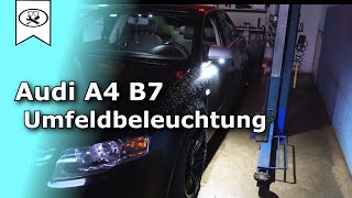 Audi A4 Projekt  Nr 2  Umfeldbeleuchtung Nachrüsten  upgrade Outside mirror lighting [upl. by Delcina492]