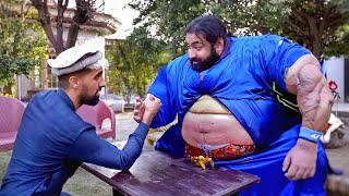 ARM WRESTLING WITH WORLDS STRONGEST MAN KHAN BABA [upl. by Britton]