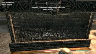 The elder scrolls 5 skyrim How to get copy of calcelmo stone [upl. by Tiler824]