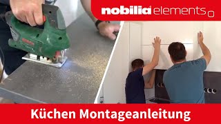 nobilia elements Küche aufbauen  Montageanleitung  schrankexpressde [upl. by Macdonald]