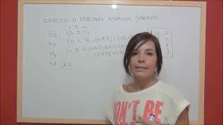 QUIMICA Ejercicio 11 Estructura atómica  Ordenación orbitales atómicos orden creciente de energía [upl. by Lidda]