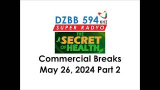 The Secret of Health Commercial Breaks May 26 2024 Part 2 [upl. by Berkly]