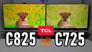 TCL C825 vs C725 Mini LED vs Direct LED ¿Tienen HDMI 21 y Dolby Vision [upl. by Adnilg]