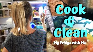 EASY CROCKPOT CHICKEN  CLEAN MY FRIDGE WITH ME [upl. by Aihsyt962]