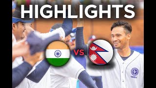 India vs Nepal  West Asia Baseball Cup 2019  Highlights [upl. by Notniuq698]