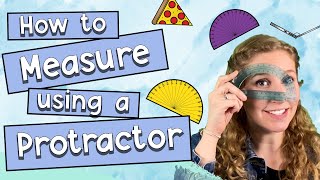 How To Measure Using a Protractor  Educational Kids Math Video [upl. by Aenitsirhc]