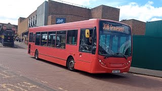 FAST  Ride on Redroute Buses SK07DZO ex GAL SE20 Enviro200 on Route 308 Gravesend to Sevenoaks [upl. by Novyaj]