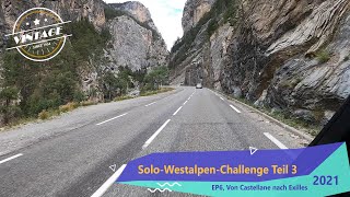 Motorradtour 2021 France Teil 3 EP6 Von Castellane ins Piemont nach Exilles im SusaTal [upl. by Ahsilam]