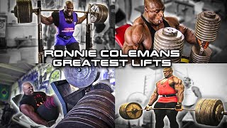 Ronnie Coleman Greatest Lifts EVER  Compilation  Ronnie Coleman [upl. by Latton]