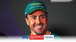 Fernando Alonso Aston Martin driver signs contract extension to remain with team until 2026 [upl. by Reave241]