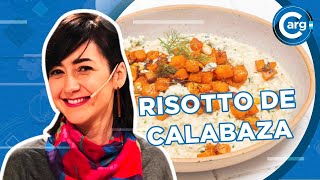 RECETA DE RISOTTO DE CALABAZA Y QUESO AZUL [upl. by Eidarb]