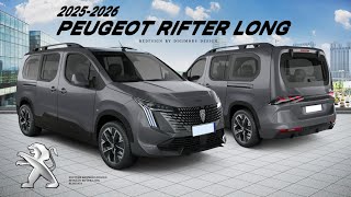 ALL NEW PEUGEOT RIFTER LONG 20252026 REDESIGN  Digimods DESIGN [upl. by Jerri]