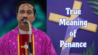 True Meaning of Penance  Fr Boniface Furtado  tfrcctv [upl. by Sama102]