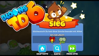 ÜBERFLUTETES TAL mit nur 3 TÜRMEN auf SCHWER  BTD 6 [upl. by Lunn]