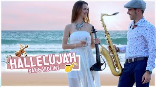 Hallelujah  Leonard Cohen Saxophone amp Violin Cover  Instrumental Wedding Music [upl. by Thaxter]