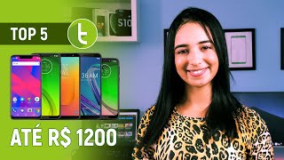 Melhores smartphones até R 1200  TOP 5  Abril 2019 [upl. by Nannek]