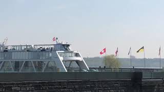 Autofähre Friedrichshafen Romanshorn Bodensee Schifffahrt Osterurlaub 2019 [upl. by Alleoj]