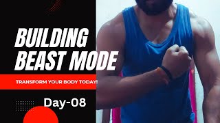 bodytransformation Transformation Day08 exercise homeworkout viralvideo bodybuilding [upl. by Terencio993]