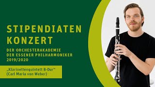 Stipendiatenkonzert 20192020 der Orchesterakademie der Essener Philharmoniker  Klarinettenquintett [upl. by Cedar]