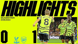 HIGHLIGHTS  Crystal Palace vs Arsenal 01  Premier League  Odegaard [upl. by Keraj]