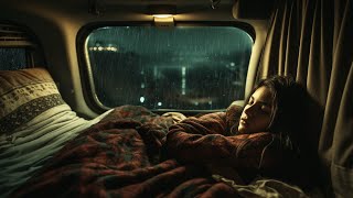 Campervan Storm Rain Sounds for Deep Slumber  Sleep Pattering Rain [upl. by Leiva]