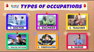 Kinds of Occupation for Kids  Learn Jobs and Profession for Children [upl. by Yole]