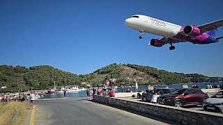 Wizz air W46147 Landing at Skiathos 2024 [upl. by Viens]