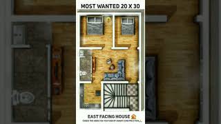 20x30 eastfacing houseplan 600sqft house plan by smart [upl. by Aknayirp]