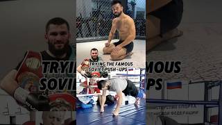 Trying Artur Beterbiev’s pushups 😅✊ mma martialarts ufc boxing judo funnyvideo markmugen [upl. by Ymrots]