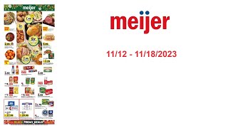 Meijer Weekly Ad US  11122023  11182023 [upl. by Neeleuqcaj527]